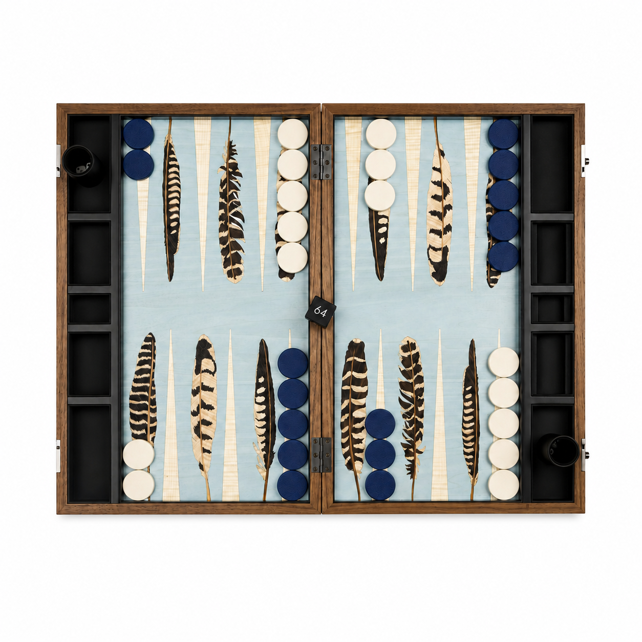 Falcon Marquetry Backgammon Set
