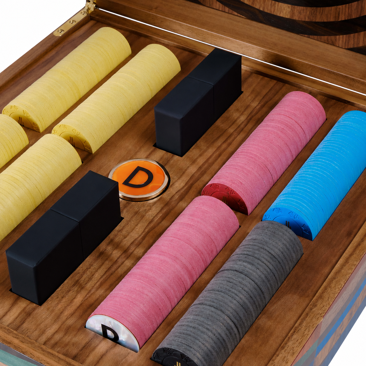 Vortex Marquetry Poker Set