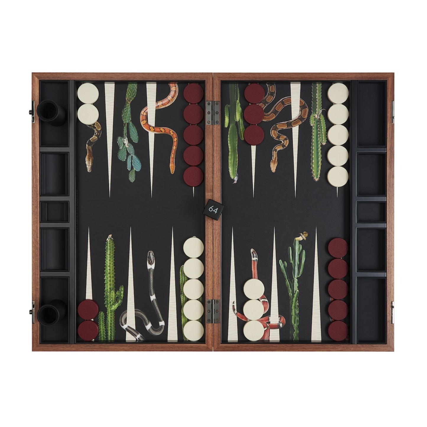 Snake Leather Backgammon Set
