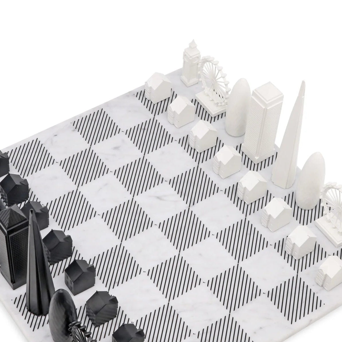 Acrylic London Skyline Chess Set