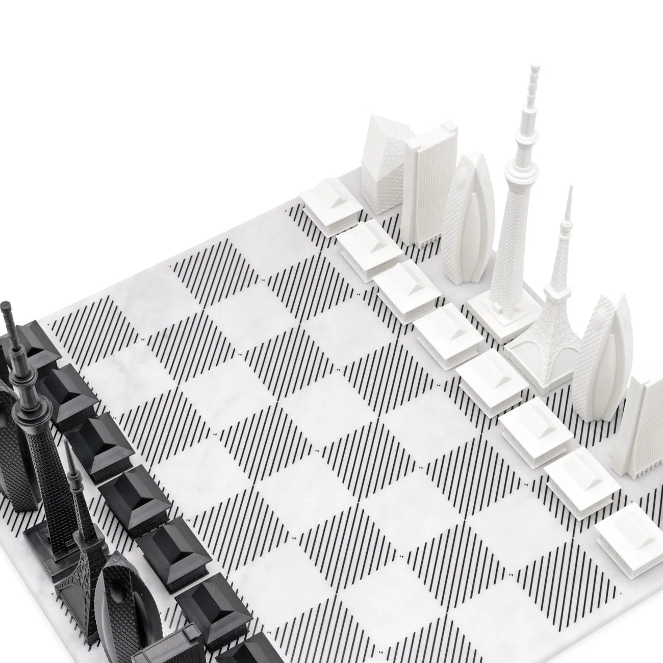 Acrylic Tokyo Skyline Chess Set