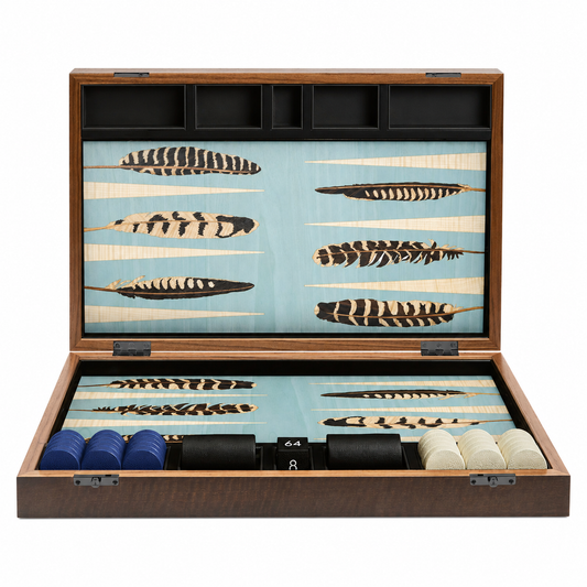Falcon Marquetry Backgammon Set