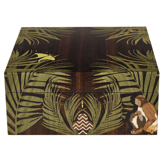 Jungle Marquetry Poker Set