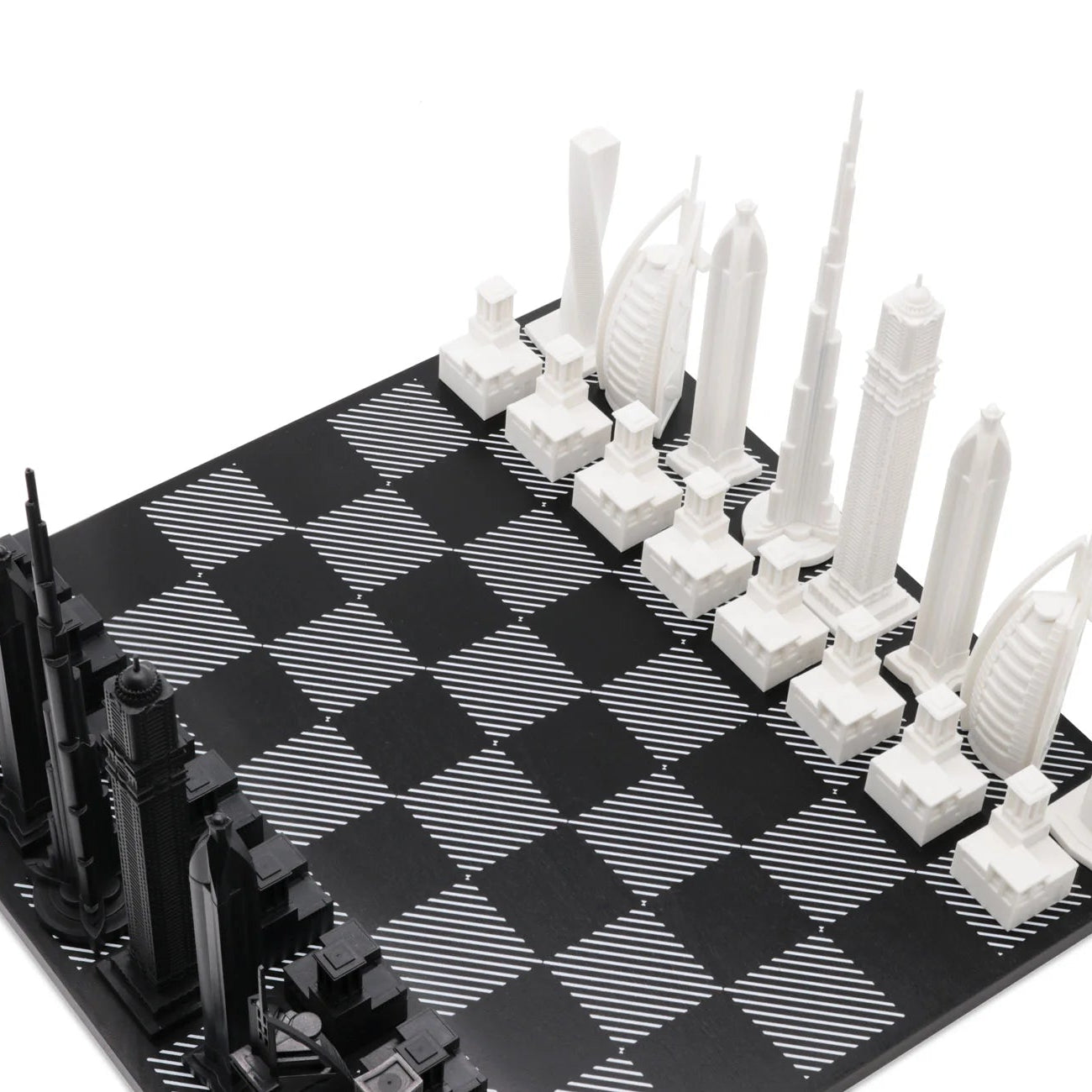 Acrylic Dubai Skyline Chess Set