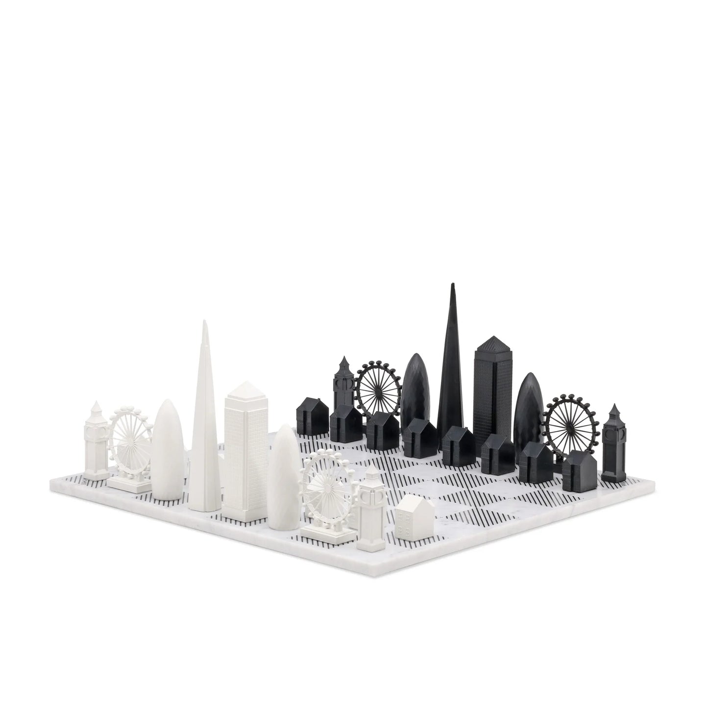 Acrylic London Skyline Chess Set