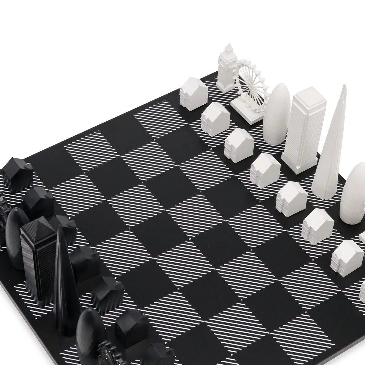 Acrylic London Skyline Chess Set