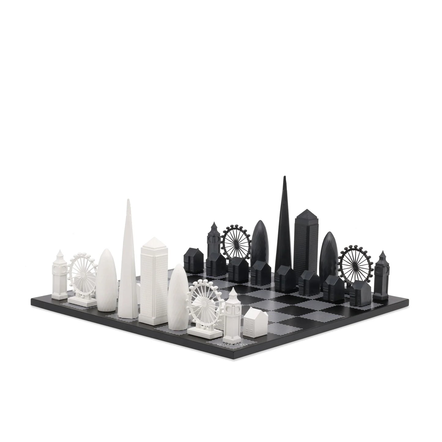 Acrylic London Skyline Chess Set