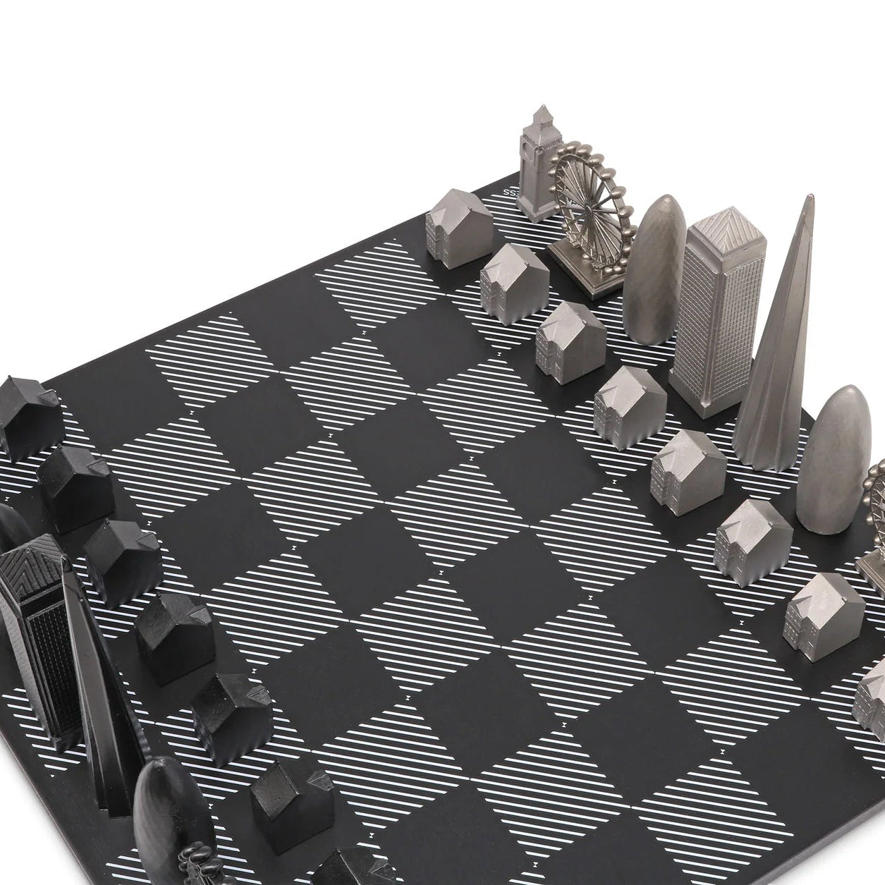 Stainless Steel London Skyline Chess Set