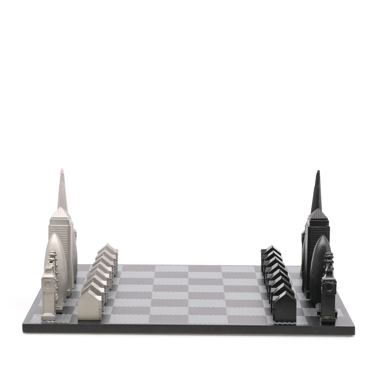 Stainless Steel London Skyline Chess Set