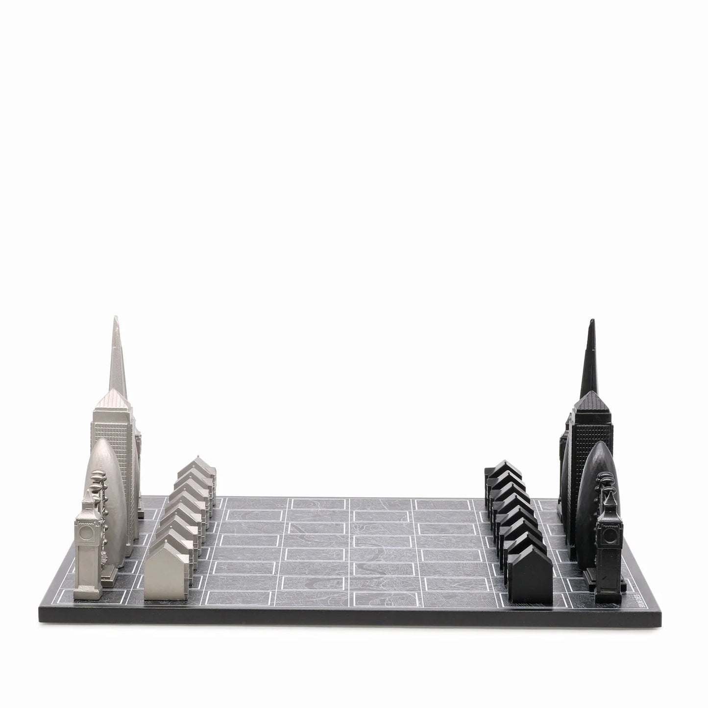 Stainless Steel London Skyline Chess Set