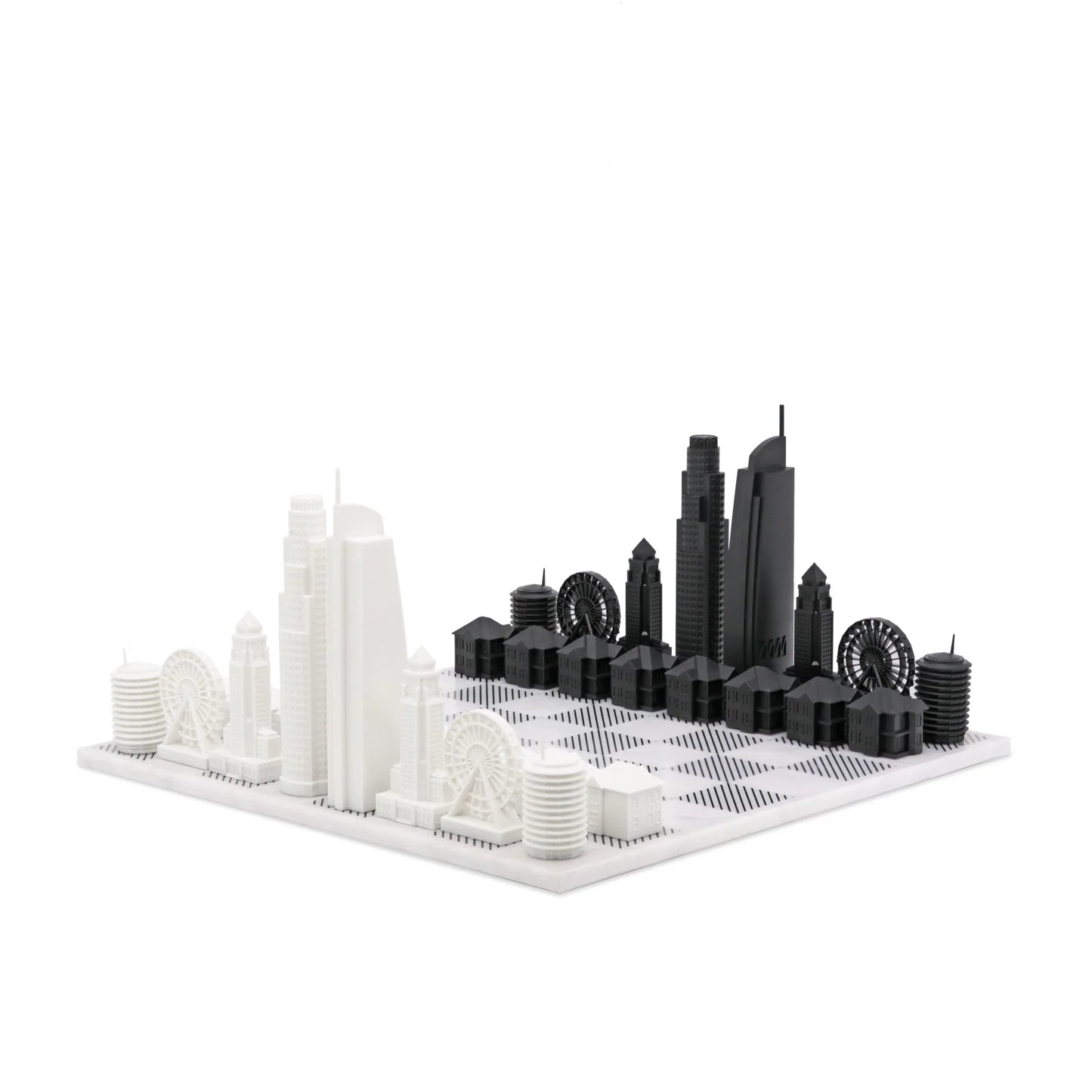 Acrylic Los Angeles Skyline Chess Set