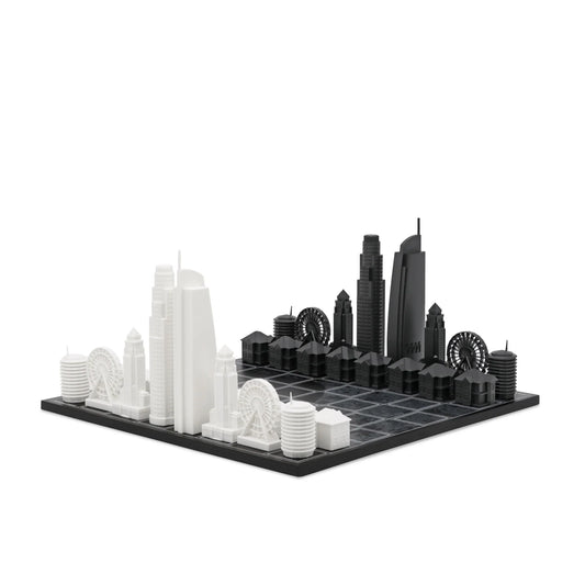 Acrylic Los Angeles Skyline Chess Set