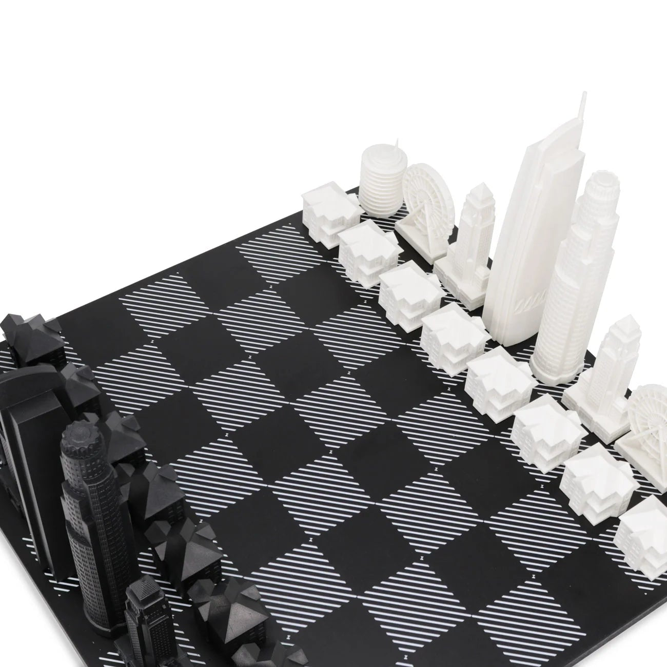 Acrylic Los Angeles Skyline Chess Set