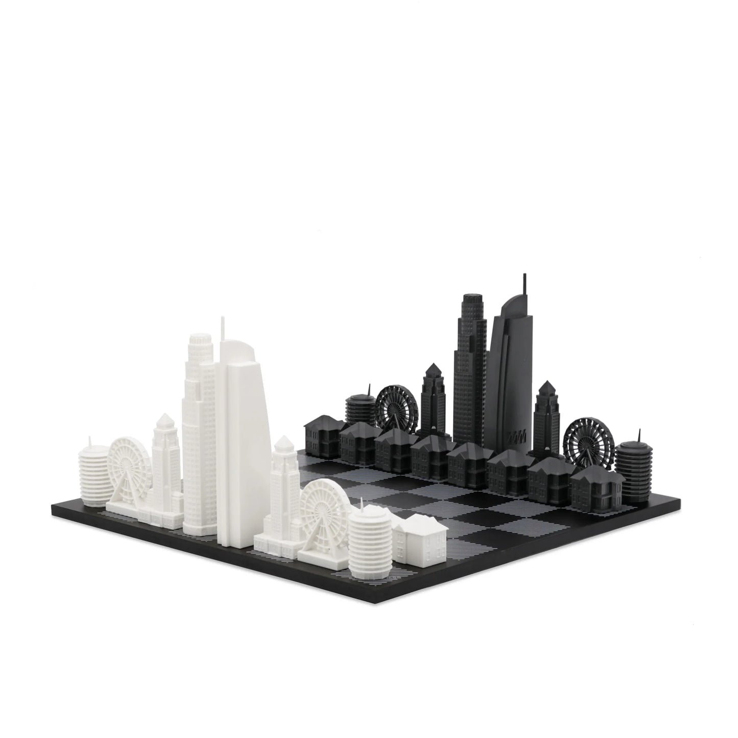 Acrylic Los Angeles Skyline Chess Set