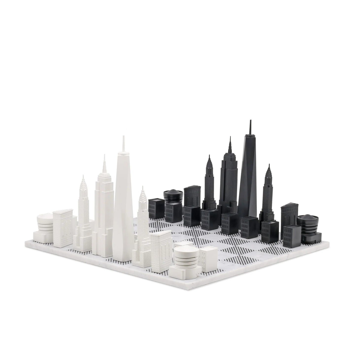 Acrylic New York City Skyline Chess Set