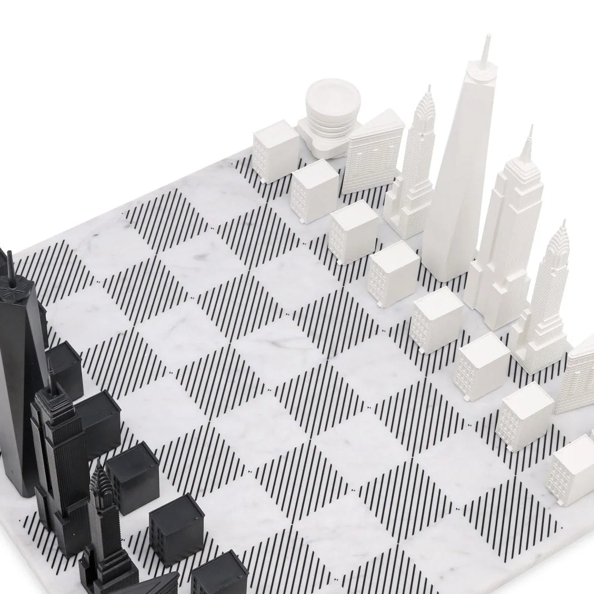 Acrylic New York City Skyline Chess Set