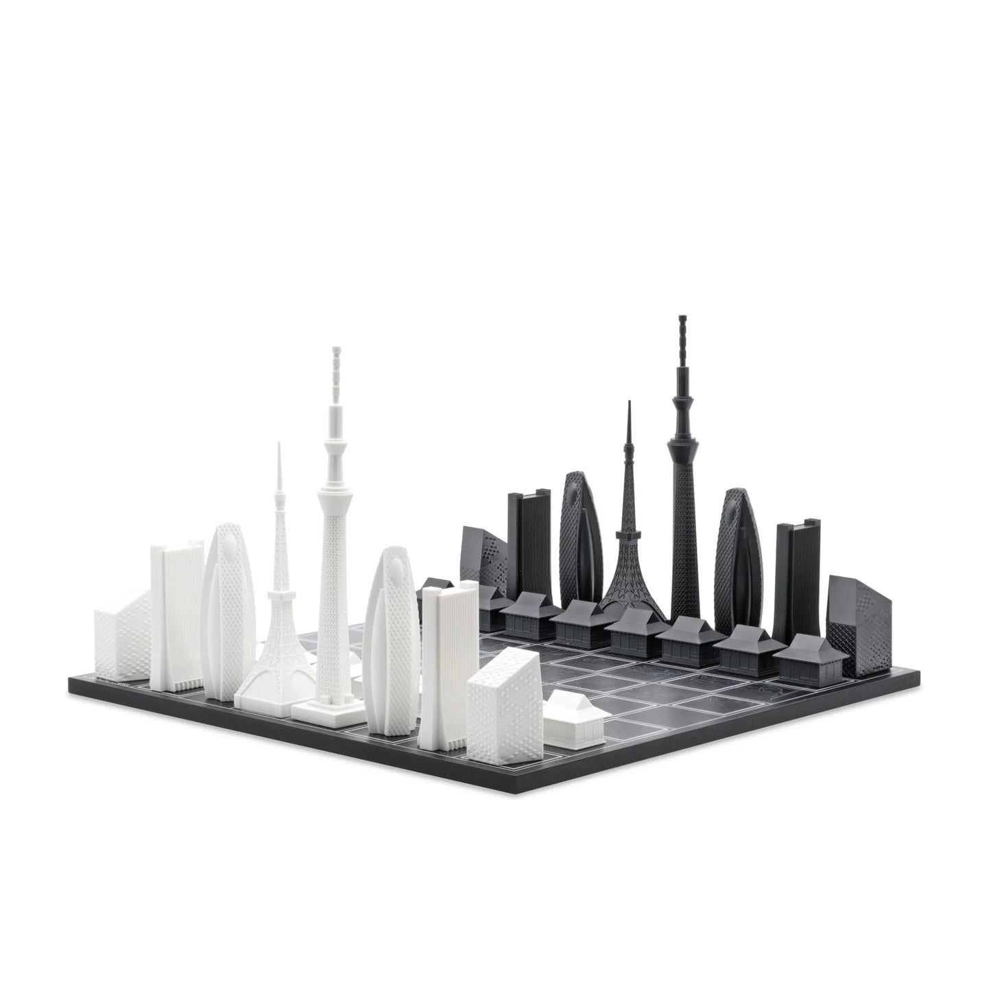 Acrylic Tokyo Skyline Chess Set