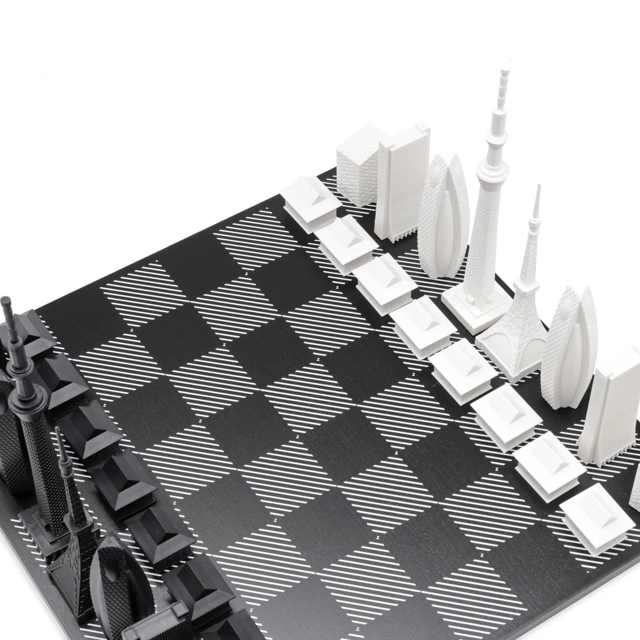 Acrylic Tokyo Skyline Chess Set