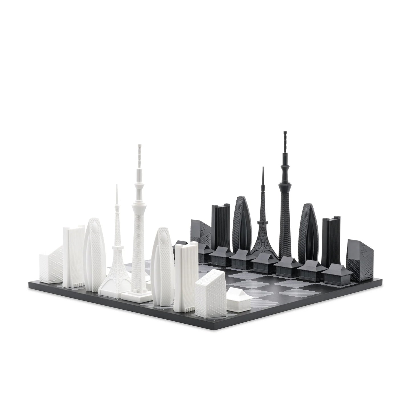 Acrylic Tokyo Skyline Chess Set