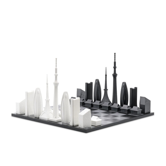 Acrylic Tokyo Skyline Chess Set